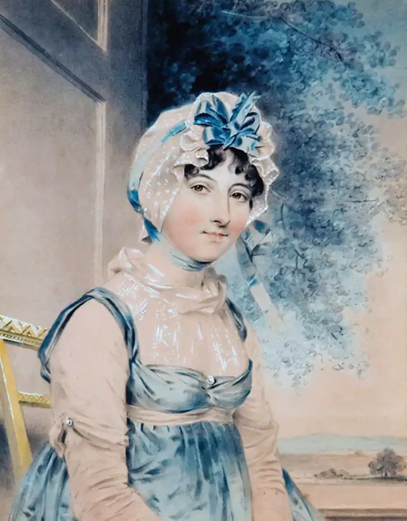 an image of John Downman's painting of Maria Edgeworth